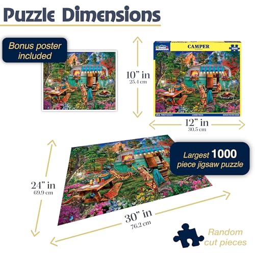 White Mountain Puzzles - Campers - 1000 Piece Puzzle