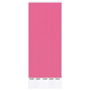 vibrant solid pink wristbands - 500 pack - durable & comfortable material, perfect for events & fashion statements