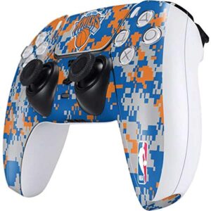 Skinit Decal Gaming Skin Compatible with PS5 Controller - Officially Licensed NBA New York Knicks Digi Camo Design