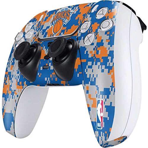 Skinit Decal Gaming Skin Compatible with PS5 Controller - Officially Licensed NBA New York Knicks Digi Camo Design