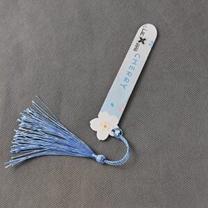 Lacooooppia-Bookmarks, Bookmarks Cute Floral Bookmarks with Colorful Tassels for Women Teacher Kids Book Lovers