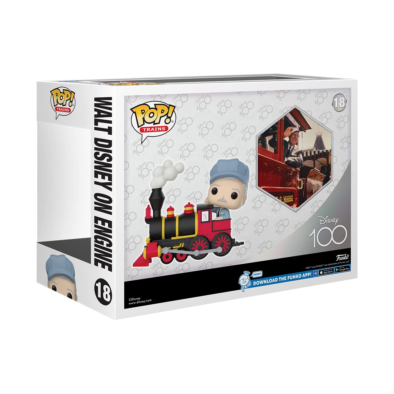 Funko Pop! Train: Disney 100 - Walt Disney on Engine, Walt Disney, Amazon Exclusive