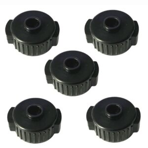 tuoren 5 packs quick release clamp 6-8mm for cymbal jazz drum parts accessories (black)