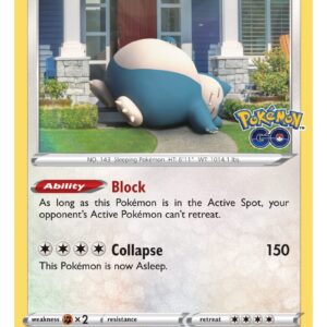 Pokémon TCG: GO Tin - Snorlax (2 Foil Cards & 4 Booster Packs)