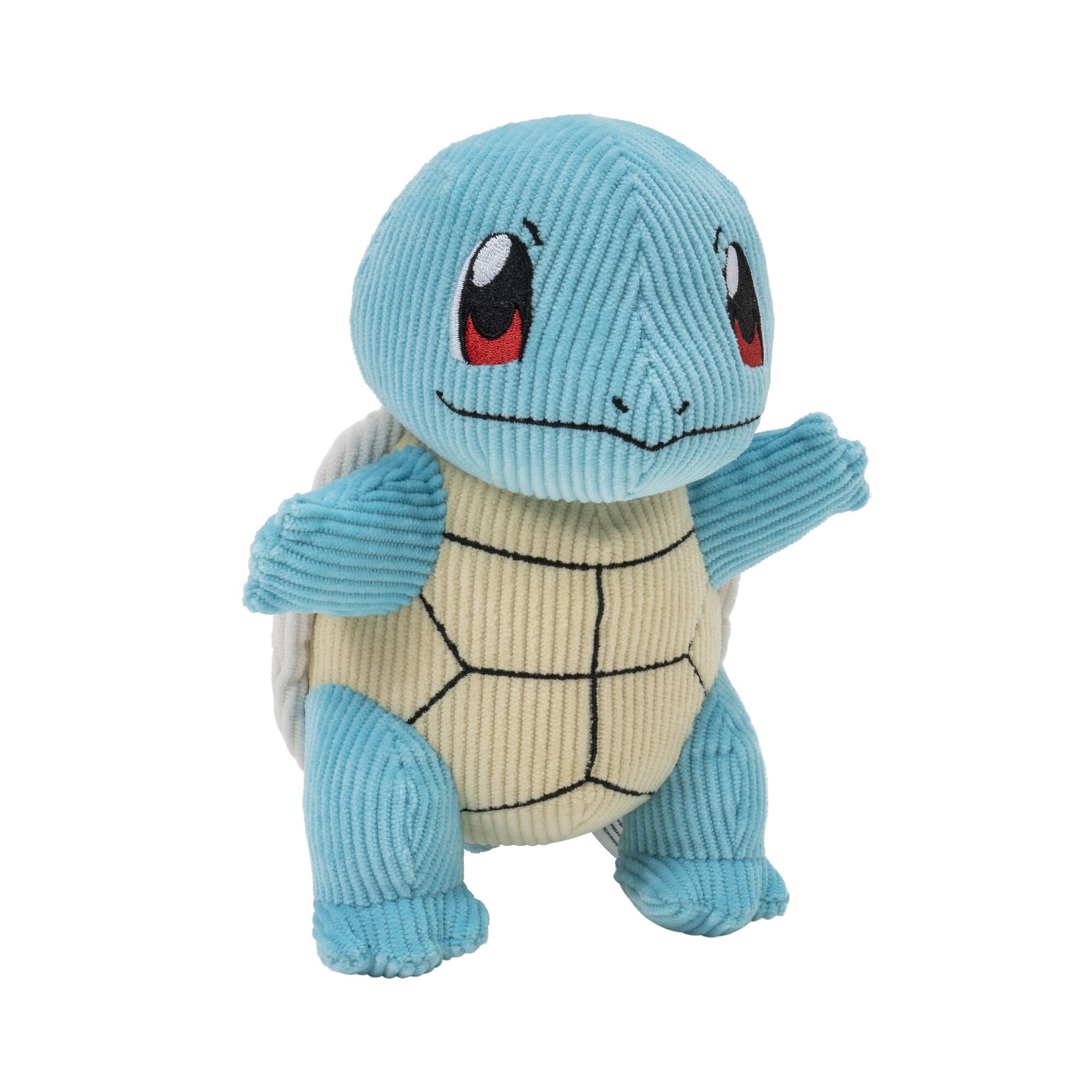 Pokemon Select Corduroy Sqirtle Plush - 8-Inch - Unique Fabric - Authentic Details, PKW2391, Multicolor