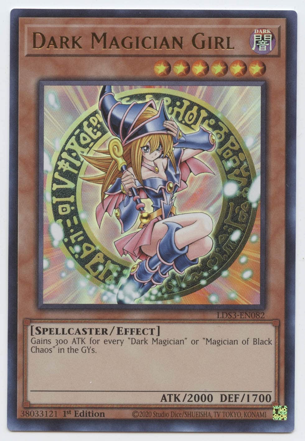 Dark Magician Girl - LDS3-EN082 - Ultra Rare - 1st Edition