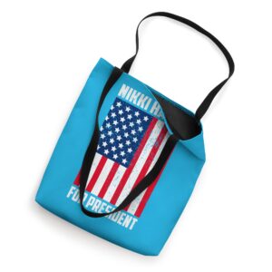 Nikki Haley for President 2024, Republican Nomination flag Tote Bag