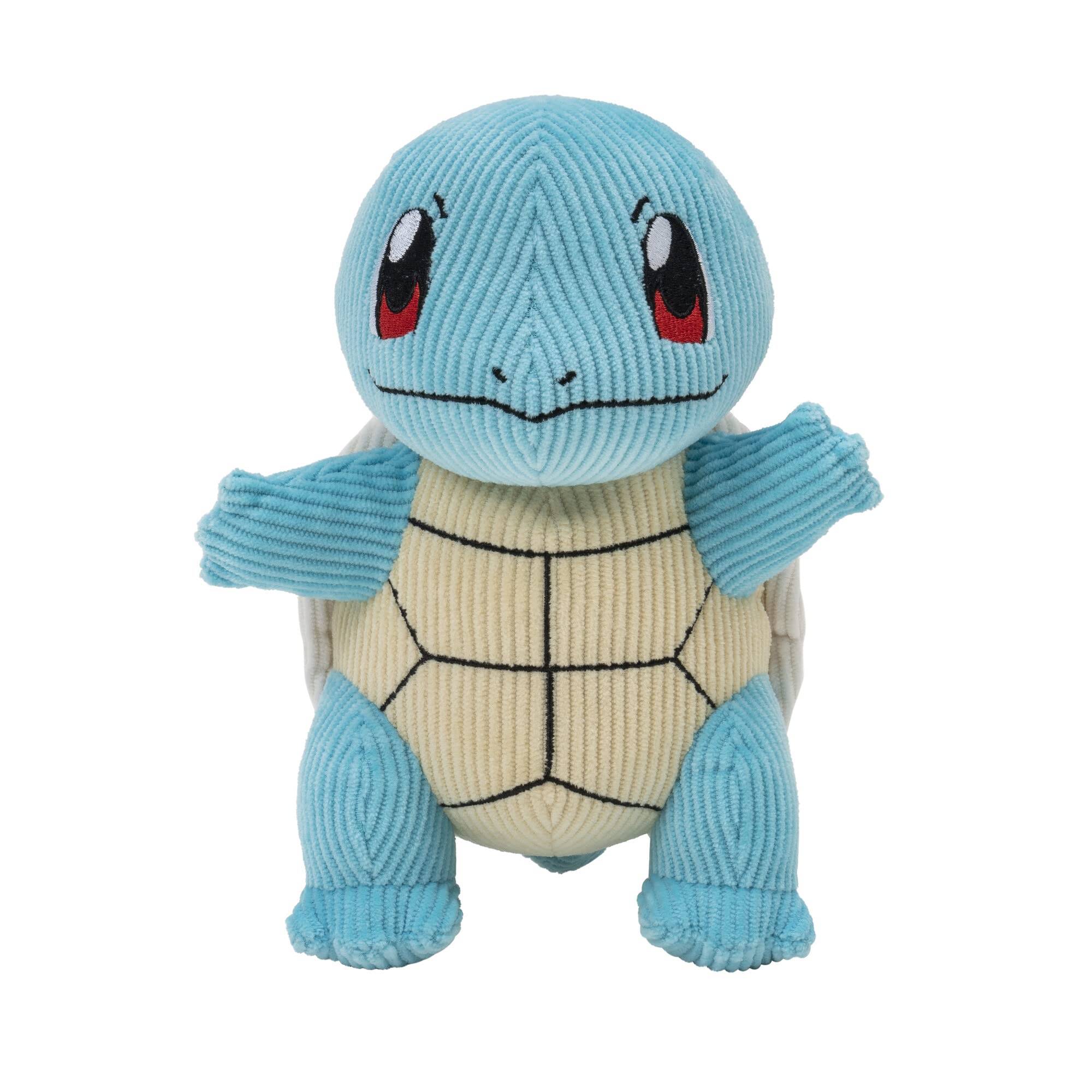 Pokemon Select Corduroy Sqirtle Plush - 8-Inch - Unique Fabric - Authentic Details, PKW2391, Multicolor