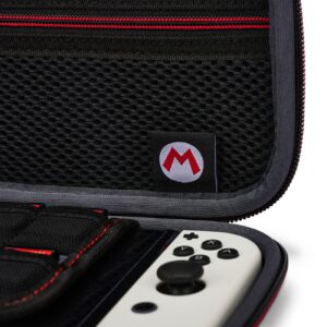 PowerA Protection Case for Nintendo Switch - OLED Model, Nintendo Switch or Nintendo Switch Lite - Super Mario Black, Protective Case, Gaming Case, Console Case, Accessories, Storage, Officially licensed