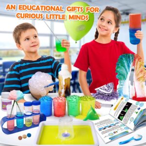 UNGLINGA 100+ Science Lab Experiments Kit for Kids, S.T.E.M Project Activities Educational Birthday Toys Gifts for Boys Girls, Chemistry Set, Gems Dig, Volcano, Glowing Worms