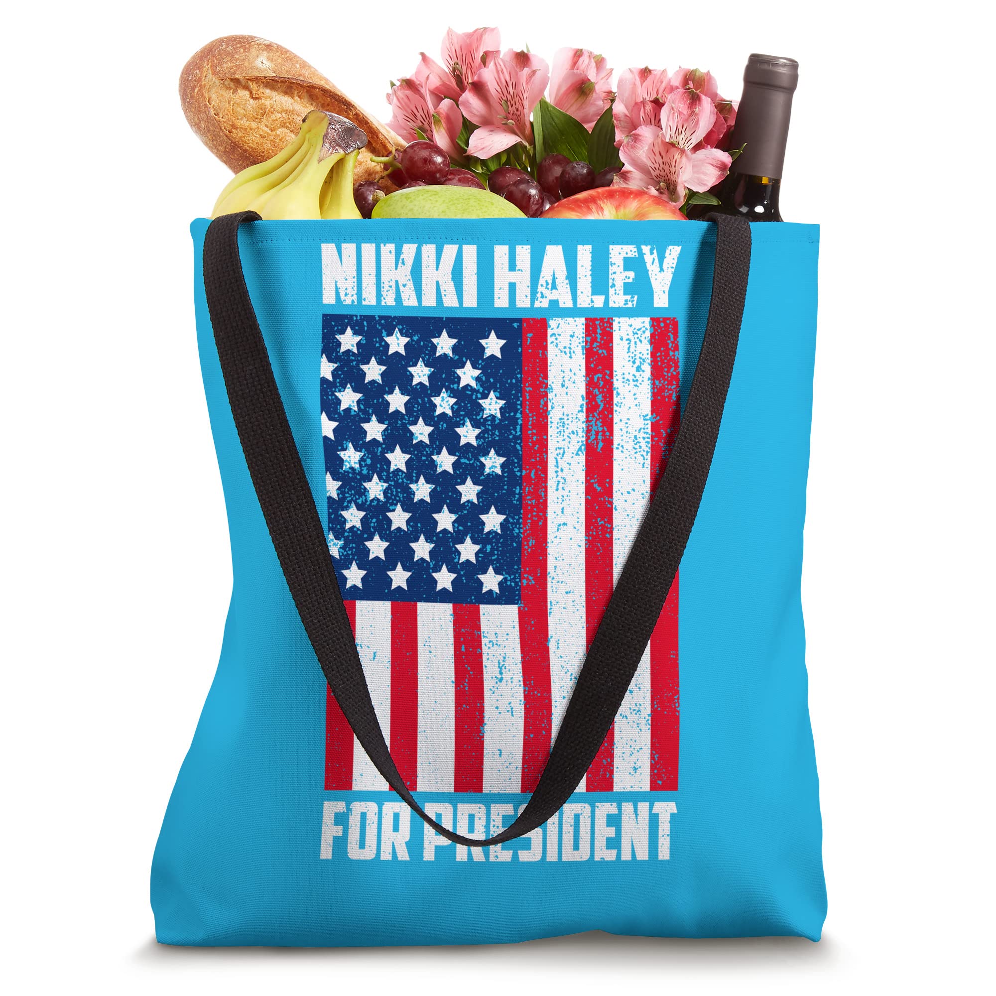 Nikki Haley for President 2024, Republican Nomination flag Tote Bag