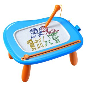 magnetic drawing board, doodle board for toddlers toys age 1-2, magnetic writing board, preschool learning and educational toys for 1 2 3 years old girl boy, gift for birthday christmas new year(blue)