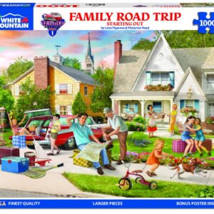 White Mountain Puzzles - Family Road Trip -1000 Piece Jigsaw Puzzle