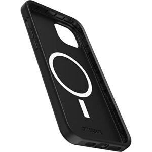 OtterBox iPhone 14 Plus Symmetry Series+ Case - BLACK , Ultra-sleek, Snaps to MagSafe, Raised Edges Protect Camera & Screen