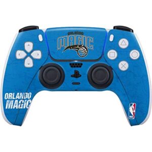 skinit decal gaming skin compatible with ps5 controller - officially licensed nba orlando magic blue primary logo design