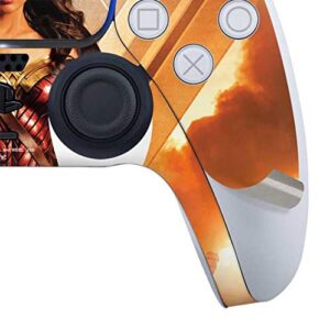 Skinit Decal Gaming Skin Compatible with PS5 Controller - Officially Licensed DC Comics Wonder Woman Main Characters Poster Design