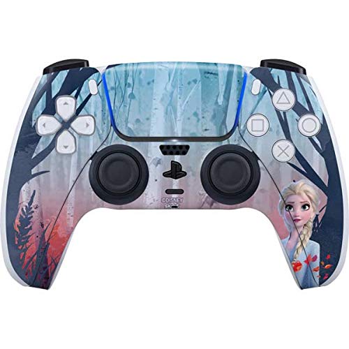 Skinit Decal Gaming Skin Compatible with PS5 Controller - Officially Licensed Disney Frozen II Elsa Design