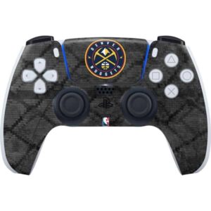 skinit decal gaming skin compatible with ps5 controller - officially licensed nba denver nuggets dark rust design