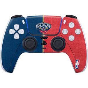 Skinit Gaming Decal Skin Compatible with PS5 and Compatible with PS5 Digital Edition DualSense Controller - Officially Licensed NBA New Orleans Pelicans Canvas Design