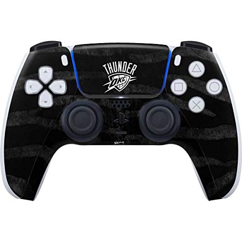 Skinit Decal Gaming Skin Compatible with PS5 Controller - Officially Licensed NBA Oklahoma City Thunder Black Animal Print Design