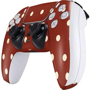 Skinit Gaming Decal Skin Compatible with PS5 and Compatible with PS5 Digital Edition DualSense Controller - Officially Licensed Skinit Originally Designed Neutral Polka Dots Design