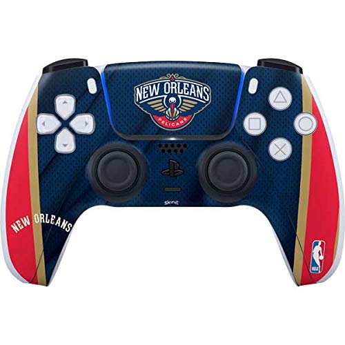 Skinit Decal Gaming Skin Compatible with PS5 Controller - Officially Licensed NBA New Orleans Pelicans Jersey Design