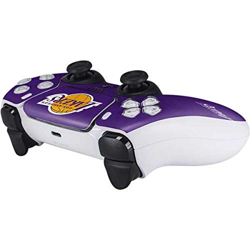 Skinit Decal Gaming Skin Compatible with PS5 Controller - Officially Licensed NBA Los Angeles Lakers Purple Primary Logo Design