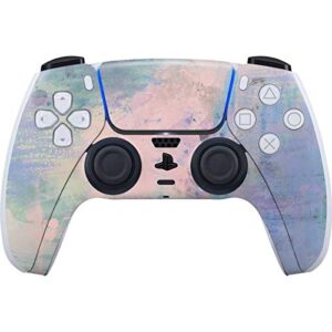 Skinit Decal Gaming Skin Compatible with PS5 and Compatible with PS5 Digital Edition DualSense Controller - Skinit Originally Designed Rose Quartz & Serenity Abstract Design