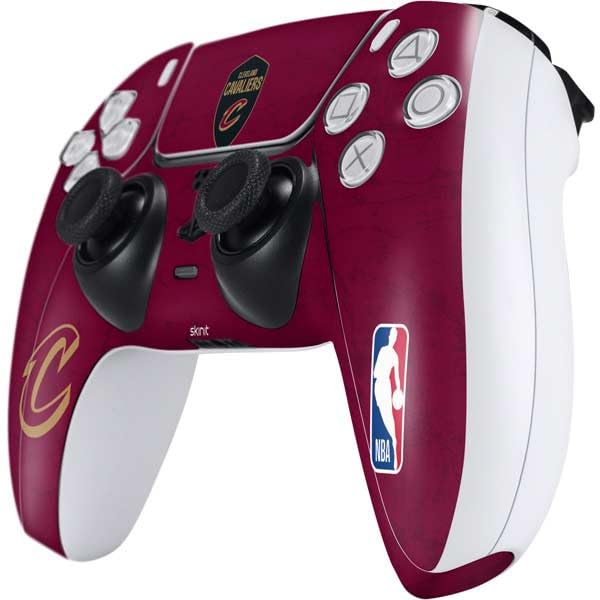 Skinit Decal Gaming Skin Compatible with PS5 Controller - Officially Licensed NBA Cleveland Cavaliers Distressed Design