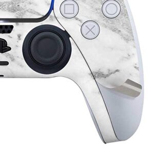 Skinit Gaming Decal Skin Compatible with PS5 and Compatible with PS5 Digital Edition DualSense Controller - Officially Licensed Skinit Originally Designed Silver Marble Design