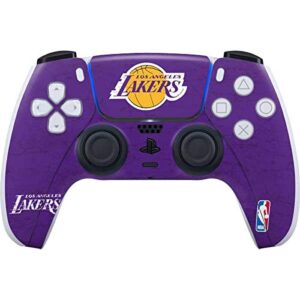 Skinit Decal Gaming Skin Compatible with PS5 Controller - Officially Licensed NBA Los Angeles Lakers Purple Primary Logo Design