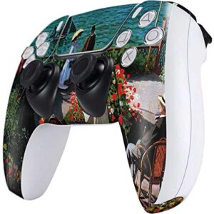 Skinit Decal Gaming Skin Compatible with PS5 Controller - Officially Licensed Monet - The Terrace at Sainte-Adresse by Monet Design