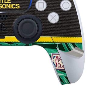 Skinit Gaming Decal Skin Compatible with PS5 and Compatible with PS5 Digital Edition DualSense Controller - Officially Licensed NBA Seattle Supersonics Retro Palms Design