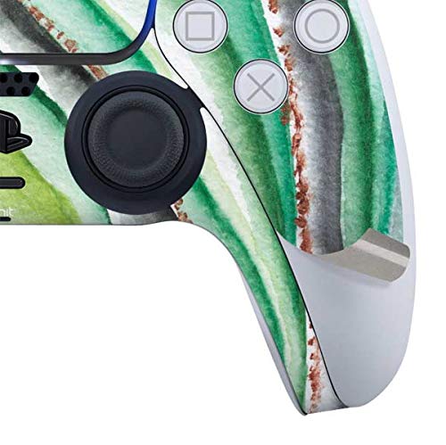 Skinit Gaming Decal Skin Compatible with PS5 and Compatible with PS5 Digital Edition DualSense Controller - Officially Licensed Skinit Originally Designed Kiwi Watercolor Geode Design