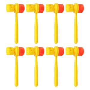 Toyvian Circus Hammer 8Pcs Squeaky Hammer Squeak Hammer Toy squeaking Hammer Rubber Hammer Mallet Pounding Hammer Toy Halloween