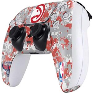 Skinit Gaming Decal Skin Compatible with PS5 and Compatible with PS5 Digital Edition DualSense Controller - Officially Licensed NBA Atlanta Hawks Digi Camo Design