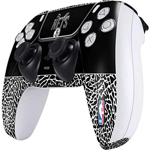 Skinit Gaming Decal Skin Compatible with PS5 and Compatible with PS5 Digital Edition DualSense Controller - Officially Licensed NBA Brooklyn Nets Elephant Print Design