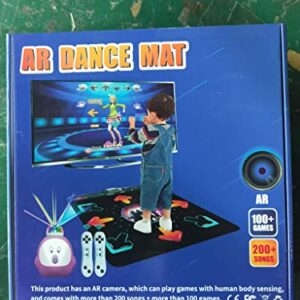 YRPRSODF Dance Mat for Kids and Adults, Musical Electronic Dance Step Pad with 100+ Games, 200+Songs, HD Camera, 2 Motion Sensor Controllers, MTV & Cartoon Modes,Dance Mat Toy for Girls& Boys Age 3+