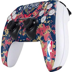 Skinit Decal Gaming Skin Compatible with PS5 Controller - Officially Licensed NBA New Orleans Pelicans Digi Camo Design