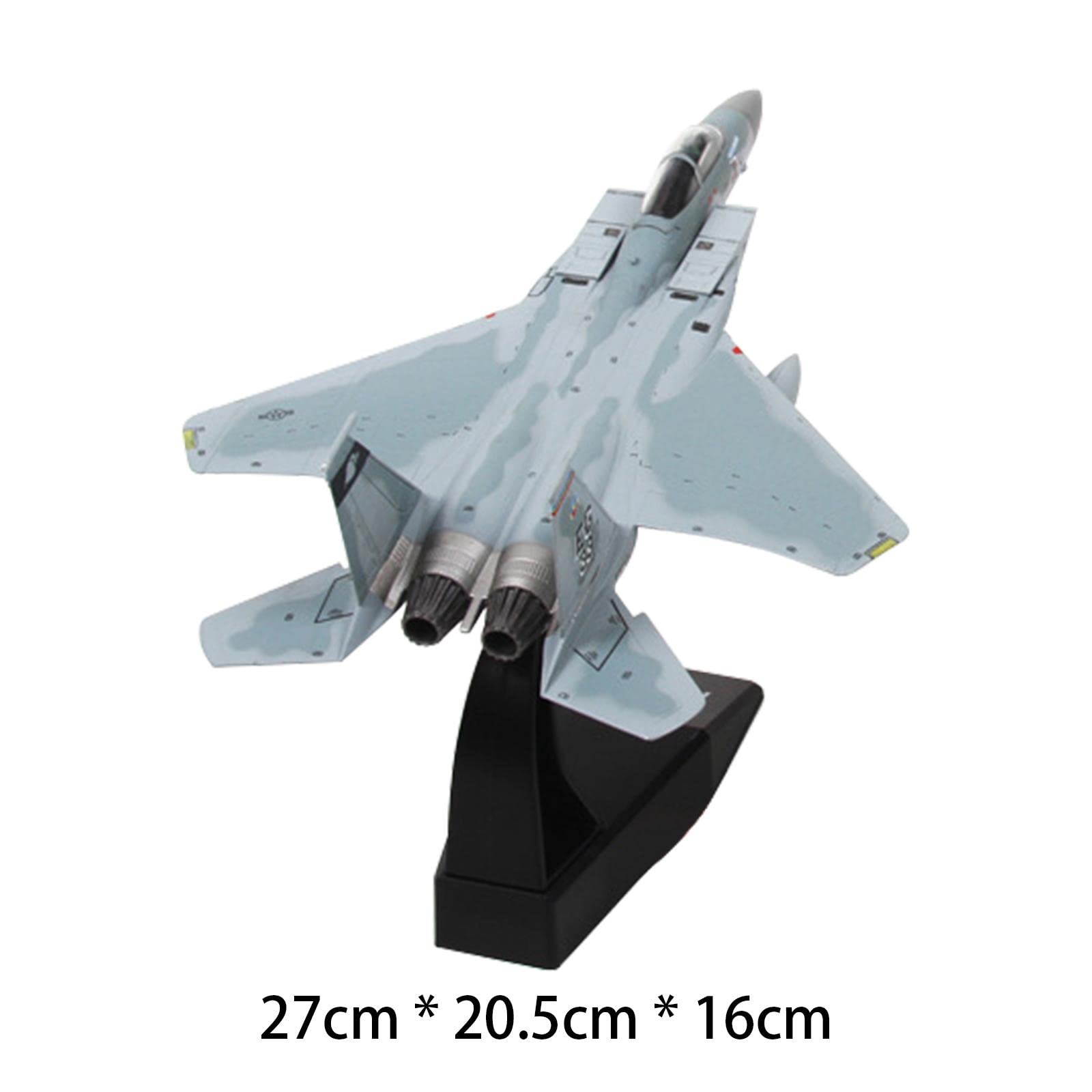 1:100 Scale F15 Aviation Model, Toys Display Static Aviation Warplane for Boys Girls