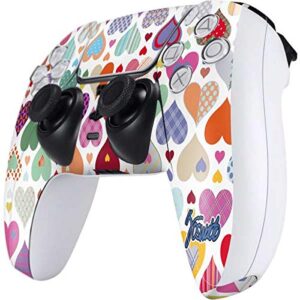 Skinit Gaming Decal Skin Compatible with PS5 and Compatible with PS5 Digital Edition DualSense Controller - Officially Licensed Jorge Oswaldo Art Heartless Design