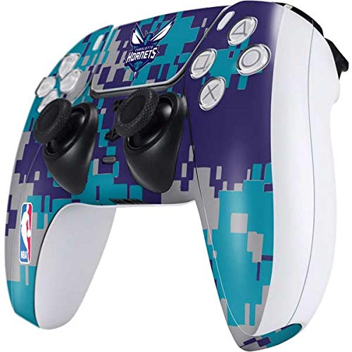 Skinit Decal Gaming Skin Compatible with PS5 Controller - Officially Licensed NBA Charlotte Hornets Digi Camo Design