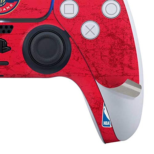 Skinit Decal Gaming Skin Compatible with PS5 Controller - Officially Licensed NBA New Orleans Pelicans Distressed Design