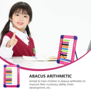 ibasenice Abacus Math Toy Math manipulatives Abacus Abacus for Kids Math Counting Number Frame (Random Color)