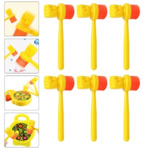 Toyvian Circus Hammer 8Pcs Squeaky Hammer Squeak Hammer Toy squeaking Hammer Rubber Hammer Mallet Pounding Hammer Toy Halloween