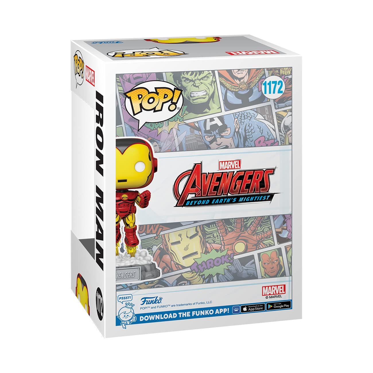 Funko Pop! & Pin: The Avengers: Earth's Mightiest Heroes - 60th Anniversary, Iron Man with Pin, Amazon Exclusive