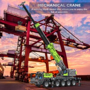 JMBricklayer Mechanical Crane Building Blocks Kit - RC Crane Mechanical Construction Vehicle Model, Building Block Set for Adult, Gift Toys for Teens Age 14+/Adults and Block Collectors(2820 Pieces)