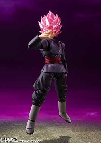 TAMASHII NATIONS - Dragon Ball Super - Goku Black Super Saiyan Rose, Bandai Spirits S.H.Figuarts Action Figure