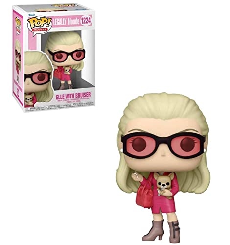 POP Legally Blonde - Elle Woods with Bruiser Funko Vinyl Figure (Bundled with Compatible Box Protector Case), Multicolor, 3.75 inches