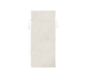 bannerbuzz canvas wine bag made of 100% biodegradable canvas material with 4 oz weight (6.5" w x 14" h, off white)